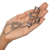 Adjustable Nipple Grips Four Point Press With Bells > Bondage Gear > Nipple Clamps